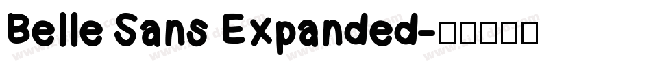 Belle Sans Expanded字体转换